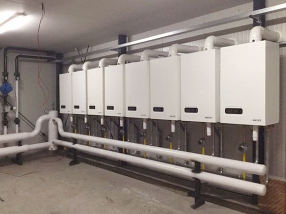 Каскад конденсационных котлов HORTEK XL